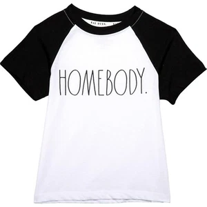 NWT Rae Dunn Little Boys Homebody Print Short Sleeve Cotton T-Shirt Size: 4,5,6, - Picture 1 of 3