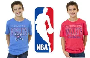 (Youth Boys Kids) NBA Junk Food Vintage Retro Throwback Logo Shirt - Picture 1 of 14
