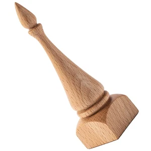 Estante de anillo de madera con forma de cono soporte de exhibición de anillo de escritorio - Imagen 1 de 12