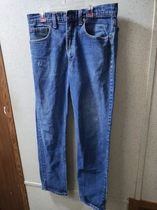Vintage Levis 505 0217 Jeans Herren 33x32 Levi's Reißverschluss gerade 70 80er Hergestellt in den USA rot - Bild 1 von 10