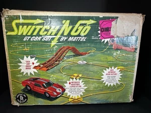 1965 Mattel SWITCH N GO GT Car Set - Working Car - Complete With Box See Pics - Picture 1 of 15