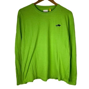 MARC JACOBS Stinky Rat Mens XL Green Long Sleeve Shirt RARE Logo - Picture 1 of 8