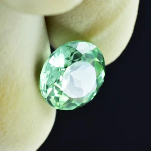 4.45 Ct Natural Bluish Green Sapphire Round Cut Loose Gemstone CERTIFIED - Picture 1 of 8