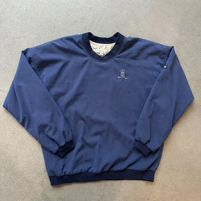 Chaqueta de golf cortavientos vintage Jack Nicklaus para hombre XL forrada de nailon azul Foto 1 de 4