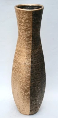 Bodenvase Dekovase Keramik Schwarz Gold ca.60 CM Vase Portugal - Bild 1 von 4