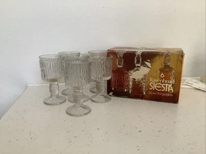 RAVENHEAD Siesta Kelche 2,5oz Vintage 1970er Glas x 6 verpackt - Bild 1 von 3