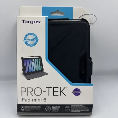 Targus Pro-Tek For IPad Mini 6 Case Black THZ911US Antimicrobial Protection - Image 1 of 4