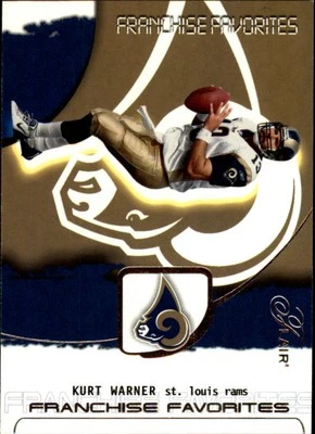 2002 Flair Franchise Favorites #17 Kurt Warner - FB Foto 1 de 2