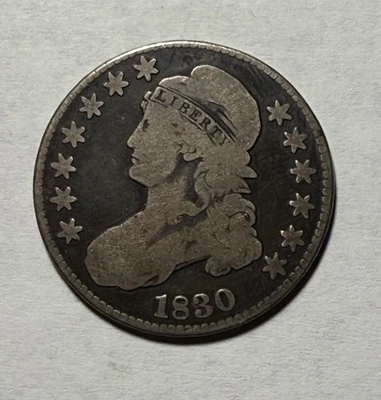 1830 bust half dollar - Image 1 of 2