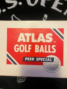 Vintage ATLAS Dozen Cadwell Cover Dozen Sealed Box Golf Balls L@@K !!! - Picture 1 of 3