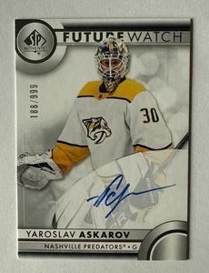 YAROSLAV ASKAROV 2023-24 SP Authentic AUTO /999 Future Watch Rookie #188/999 RC - Picture 1 of 2