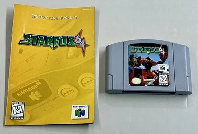 Star Fox N64 ( Nintendo 64, 1997) w/ Manual - Authentic - Tested - Clean Shape - Image 1 of 4