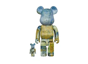 Bearbrick Van Gogh Country Road en Provenza de noche 100 % y 400 % - Imagen 1 de 1