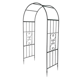Outdoor Garden Arch Flowers Climbing Plants Trellis Metal Wedding Archway - Picture 1 of 8