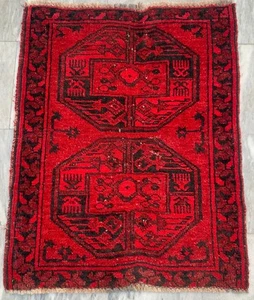 Afghan Teppich, Vintage Teppich, Handgeknüpfter Teppich, Boho Teppich, Medaillon Teppich, 2x3 ft - Bild 1 von 8