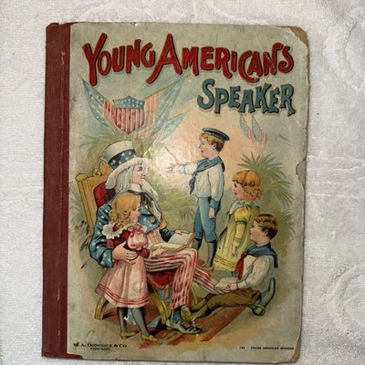 Young American’s Speaker Printed & Bound By M.A. Donohue & Co, #183 Early 1900’s Foto 1 de 4