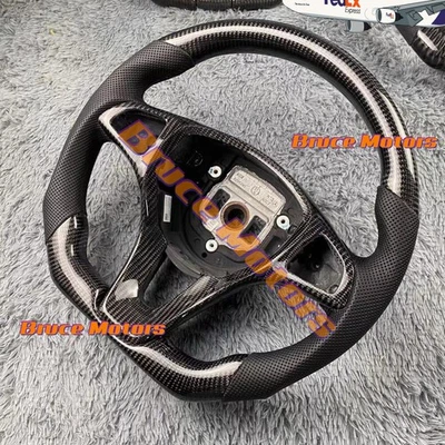 Fibra de carbono real para volante Mercedes-Benz W205 C300 GLA250 CLE CLC AMG Foto 1 de 3