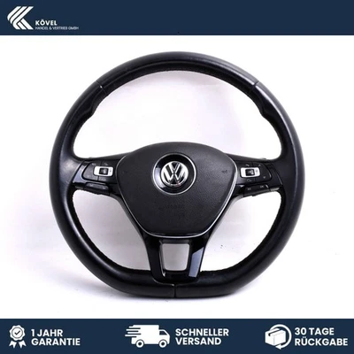 Original Lenkrad mit Schaltwippen und Pralltopf VW Golf 7 VII 5G0419091GD - Bild 1 von 4