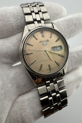Vintage Seiko 5 Automatic Authentic Japan Made Men's Wrist Watch - Image 1 of 4