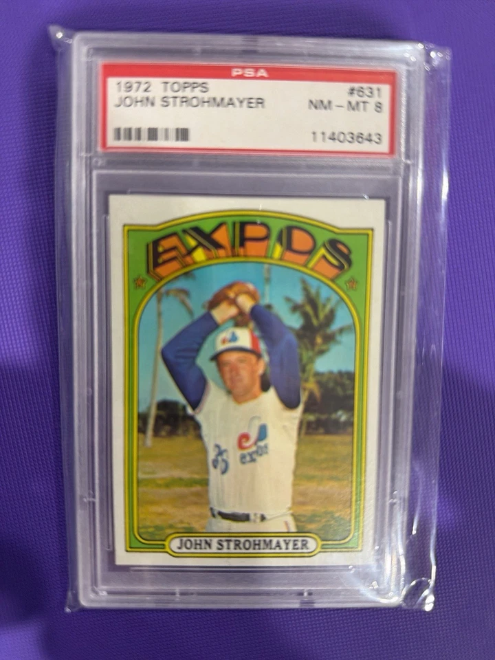 1972 Topps - John Strohmayer #631 PSA 8 - Image 1 of 1