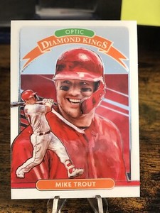 Mike Trout 2020 Panini Donruss Optic Diamond Kings Insert #9 MLB Baseball