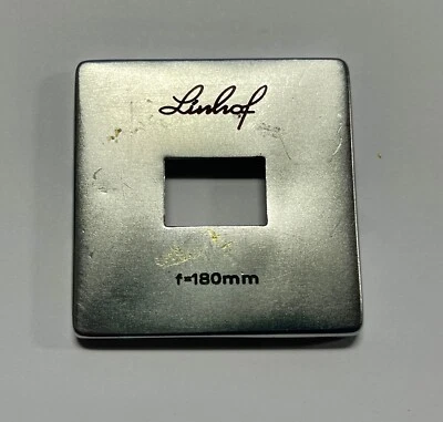 Vintage Linhof 180mm Lens Frame Finder Mask Technika IV III 6x9cm Camera - Image 1 of 2