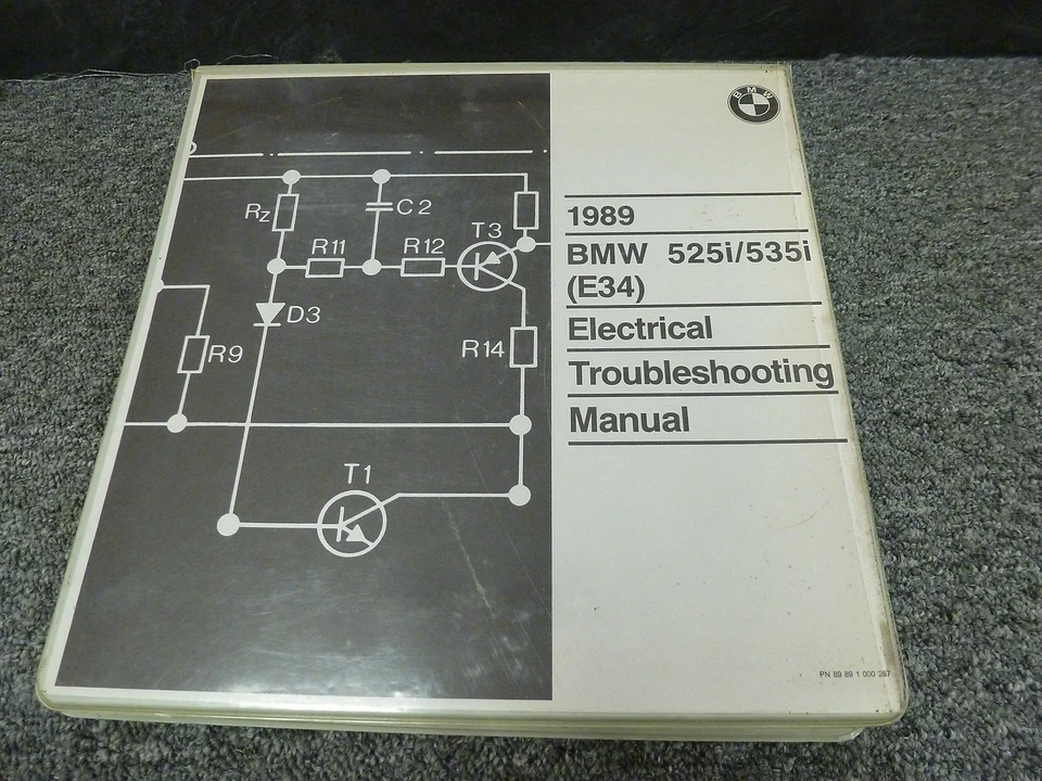 BMW 525i 535i 1989 sedán cableado eléctrico solución de problemas manual de servicio de taller Foto 1 de 1