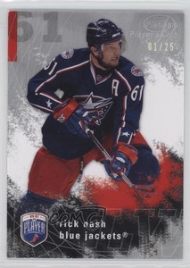 2007-08 Upper Deck Be a Player Platinum Player's Club /25 Rick Nash #55