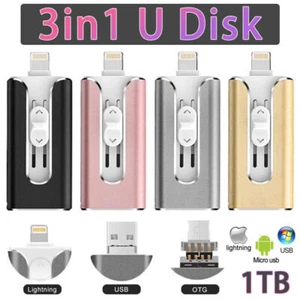3in1 32GB-2TB USB 3.0 Flash Drive Speicherstick Für PC, iPhone iPad und Android - Bild 1 von 20
