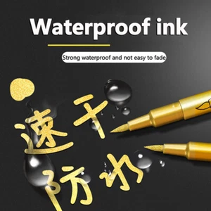 5Pcs Waterproof Permanent Paint Marker Pen For Rock Mug DIY Painting Supplie GF - Afbeelding 1 van 15
