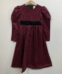 Ruth Of Carolina Vintage Kids Dress Velvet 7 - Picture 1 of 9