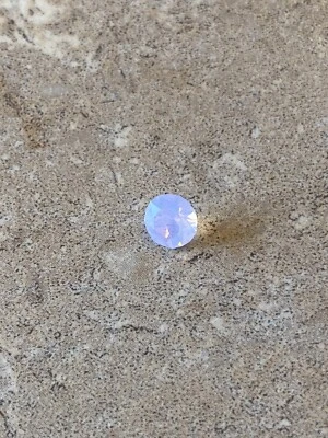 Origami Owl ~ Piedra de nacimiento redonda gema de cristal ~ ópalo rosa ~ NUEVO Foto 1 de 2