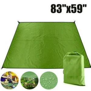 Camping Tent Tarp Sun Shade Rain Shelter Beach Picnic Pad Portable Outdoor Mat - Picture 1 of 12