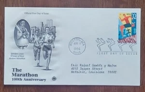 US FDC # 3067  The Marathon 1996. - Picture 1 of 6
