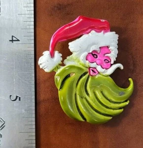 ART Vintage Santa Claus Brooch Pin - Picture 1 of 6