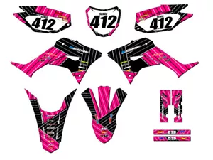 2019-2023 CRF 250 F RACE SERIES Pink Senge Graphics Kit Compatible with Honda - Picture 1 of 10