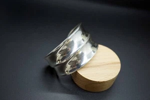 Sterling Siver Bracelet 925 Silver Bangle Bracelet Vintage Silver Bangle 33.99g - Picture 1 of 10