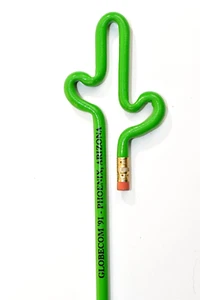 Werbung 1991 - Bleistift grün Kaktusform - Globecom - Phoenix Arizona - Bild 1 von 4