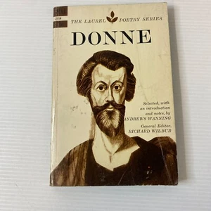 Donne The Laurel Poetry Series Wanning & Wilbur 1965 Vintage Dell USA Paperback - Picture 1 of 11