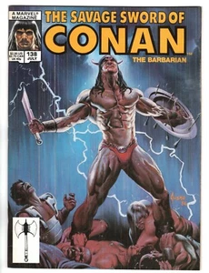THE SAVAGE SWORD OF CONAN  #138 - MARVEL 1987 - NM (9.4) - BAGGED  BOARDED - Bild 1 von 2