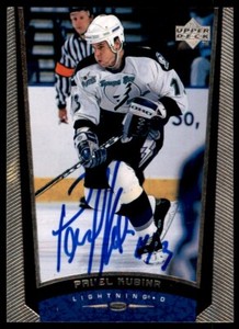1998-99 Upper Deck Pavel Kubina RC On Card IP AUTO Rookie Lightning #368