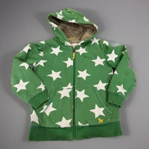 Mini Boden Size 7-8 Star Zip Up Sherpa Jacket Coat Warm - Picture 1 of 11