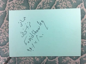 Farid Shawky - Cemile - The Tough - The Count of Monte Cristo - Autographed 1980 - Picture 1 of 2