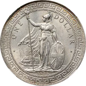 Great Britain: George V Trade Dollar 1925, NGC MS-63. London Mint. Lustrous! - Picture 1 of 6