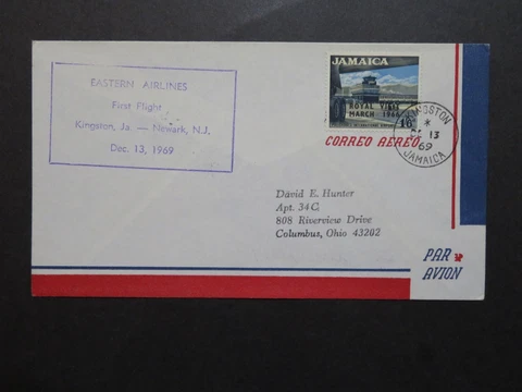 Jamaica Eastern Airlines 1969 F33-18 Flight Cover - Z9774 Cover