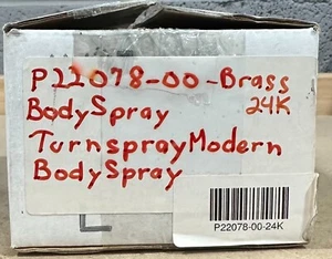 Open Box! KALLISTA Bodyspray TurnSpray Modern - 24K Gold (P22078-00-24K) - Picture 1 of 4