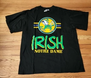 Vintage 90s Notre Dame Fighting Irish T-shirt Sz L NOS College - Picture 1 of 6