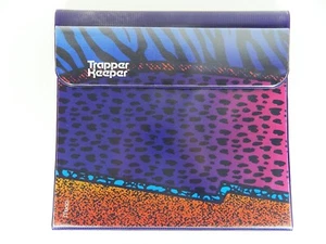 Mead Trapper Keeper Binder Retro Vtg New Vapor Wave Neon Leopard Style 80s 90s - Picture 1 of 4