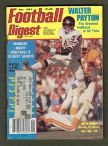 1980 Football Digest magazine Walter Payton Chicago Bears VG - Picture 1 of 1