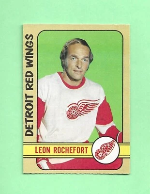 72-73 O-PEE-CHEE OPC Card # 204 LEON ROCHEFORT DETROIT RED WINGS EXCEPTIONAL! - Image 1 of 2